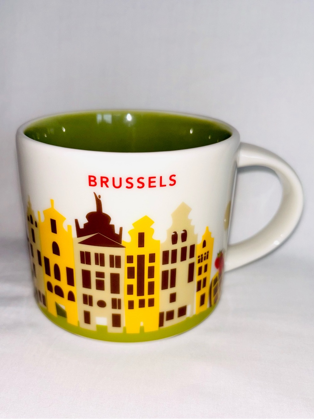 Starbucks You Are Here Brussels YAH Belgium Mug 2017 Made in Amsterdam Holland